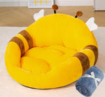 New animal shape backrest cat litter open four seasons universal cartoon dog litter autumn and winter warm pet Mattress