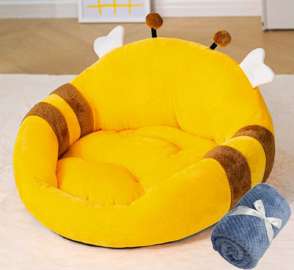 New animal shape backrest cat litter open four seasons universal cartoon dog litter autumn and winter warm pet Mattress