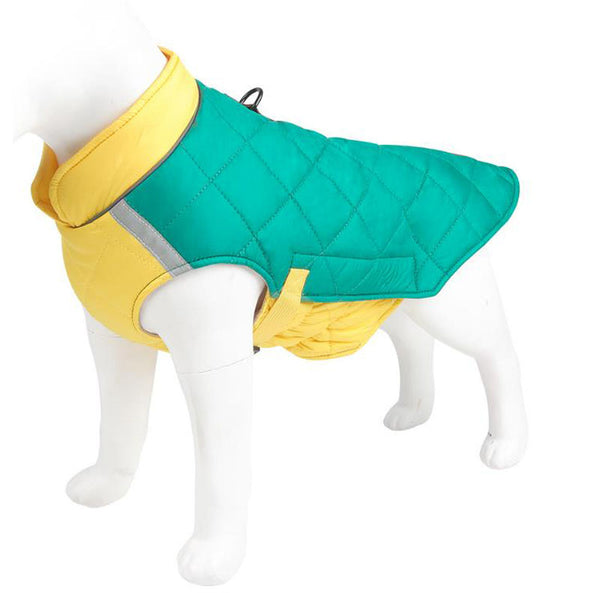Bull dog New Winter Dog Clothes Thickened Reflective Dog Cotton Coat