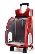 Pet backpack trolley