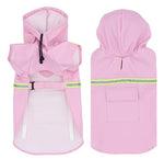 New large, medium and small dog cloak-style reflective raincoat