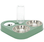 Three bowls of automatic drinking water for dogs and cats